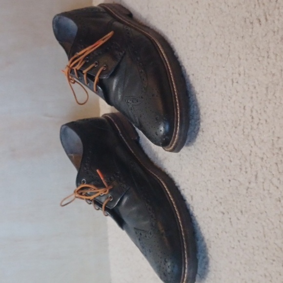 Florsheim Black Leather Brogue Wingtip Oxford - Picture 3 of 15